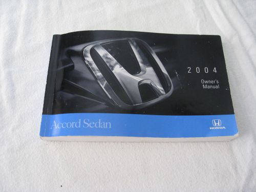 2004 honda accord coupe owner&#039;s owners manual (single booklet only) - cw
