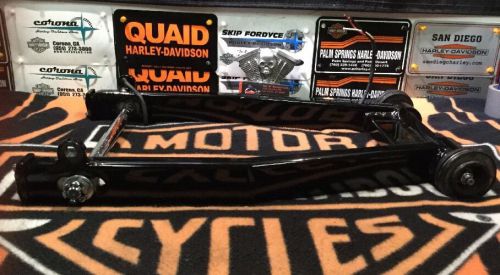 Custom harley fxr gloss black complete wide tire swing arm assembly