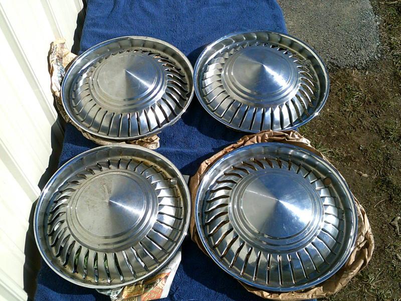 14" 2wd turbine hubcaps ih scout  800 80 1961 1962 international 2x4