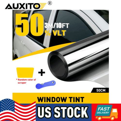 Uncut Roll Window Tint Film 50% VLT 20" x 10'ft Feet Car Home Office Glass Black, US $12.99, image 10