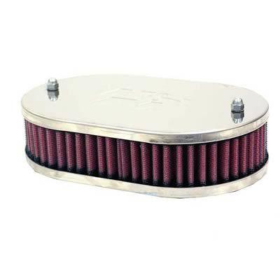 K&n custom air filter oval red cotton gauze element 56-9002