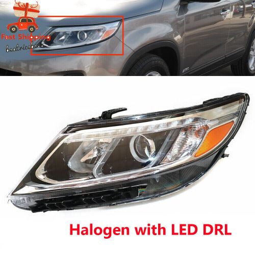 Left For 2014 2015 Kia Sorento Halogen w/ LED DRL Headlight Assembly Driver Side, US $134.03, image 9