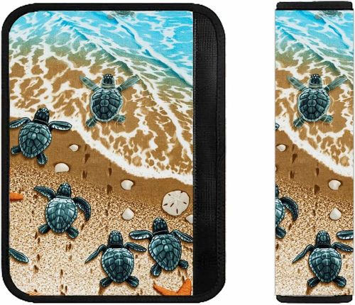 Sea Turtle Universal Car Seat Belt Covers, Blue Belt Cushions Car Seat Belt Pads, US $15.39, image 12
