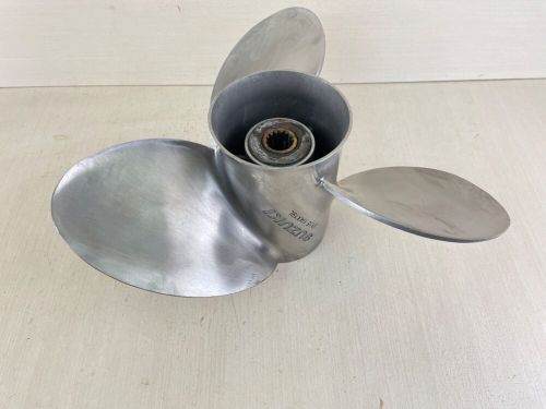 Suzuki Stainless Steel Propeller Prop 15 1/4" x 19P 3 Blade Left Hand, US $174.95, image 4