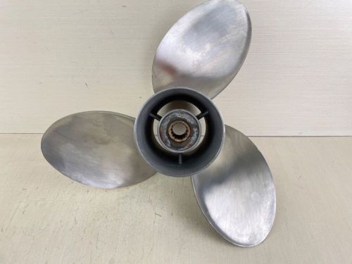 Suzuki Stainless Steel Propeller Prop 15 1/4" x 19P 3 Blade Left Hand, US $174.95, image 9