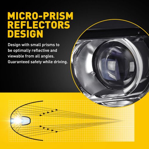 For 2015-2020 Chevy Suburban Tahoe DRL Projector Headlights Lamps LH & RH Black, US $292.99, image 21