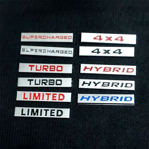 1x Small Silver Chrome TURBO Black Metal Sticker Decal Badge Emblem Sport Diesel, US $9.99, image 5