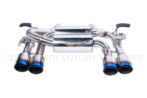 For 15-20 BMW F80 M3 F82 M4 T-304 Muffler Quad Burnt Tips Axle Back Exhaust, US $729.98, image 9