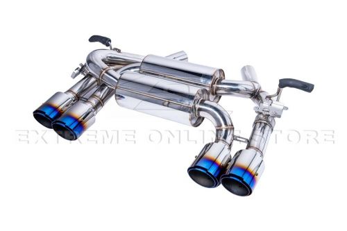 For 15-20 BMW F80 M3 F82 M4 T-304 Muffler Quad Burnt Tips Axle Back Exhaust, US $729.98, image 11