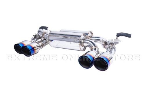 For 15-20 BMW F80 M3 F82 M4 T-304 Muffler Quad Burnt Tips Axle Back Exhaust, US $729.98, image 12