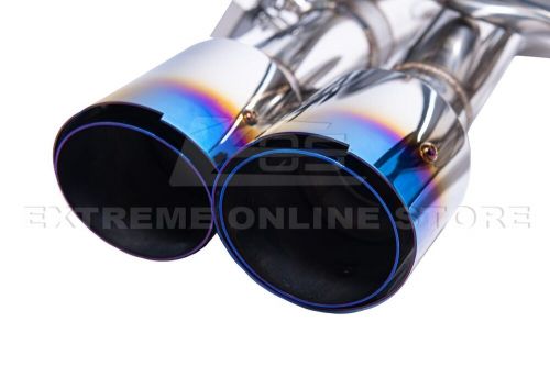 For 15-20 BMW F80 M3 F82 M4 T-304 Muffler Quad Burnt Tips Axle Back Exhaust, US $729.98, image 14