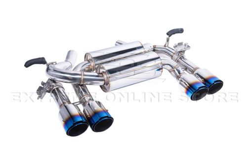 For 15-20 BMW F80 M3 F82 M4 T-304 Muffler Quad Burnt Tips Axle Back Exhaust, US $729.98, image 15