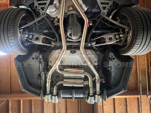 For 15-20 BMW F80 M3 F82 M4 T-304 Muffler Quad Burnt Tips Axle Back Exhaust, US $729.98, image 20