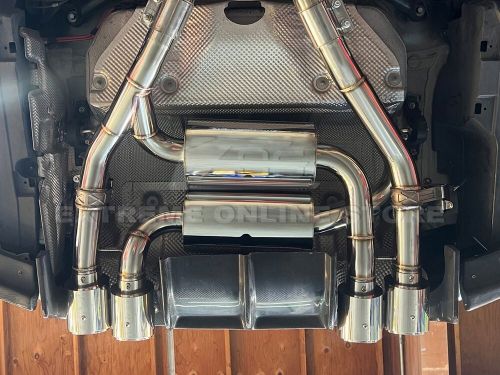 For 15-20 BMW F80 M3 F82 M4 T-304 Muffler Quad Burnt Tips Axle Back Exhaust, US $729.98, image 21