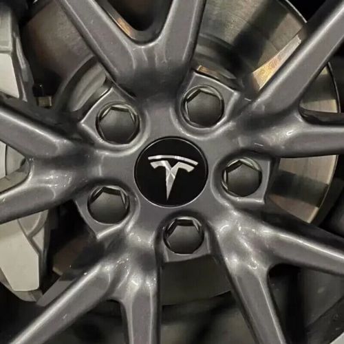 4x 56mm Black Wheel Center Hub Caps Rim Cover For Tesla Model 3 S X, US $29.99, image 2