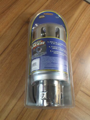 Street Burner 32-51mm Blue LED Car Exhaust Pipe Tip - Polished Steel - NEW, US $, image 8