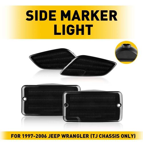 For 1997-2006 Wrangler Jeep TJ Smoke Bumper Fender Signal Side Marker Lights New, US $26.99, image 4