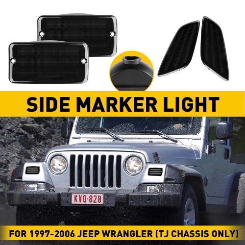 For 1997-2006 Wrangler Jeep TJ Smoke Bumper Fender Signal Side Marker Lights New, US $26.99, image 5