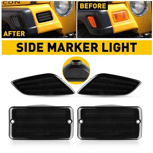 For 1997-2006 Wrangler Jeep TJ Smoke Bumper Fender Signal Side Marker Lights New, US $26.99, image 7