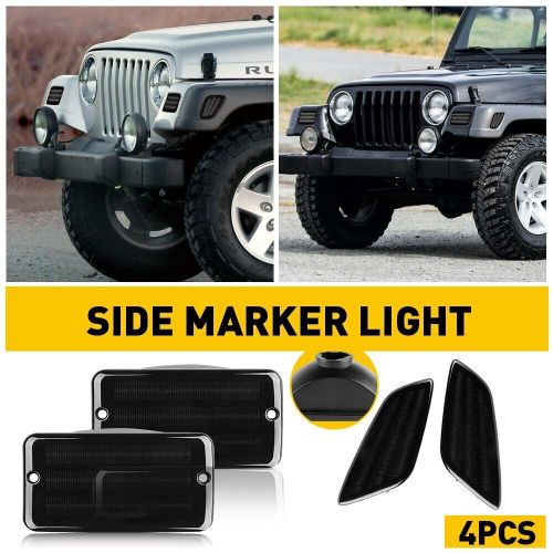 For 1997-2006 Wrangler Jeep TJ Smoke Bumper Fender Signal Side Marker Lights New, US $26.99, image 8
