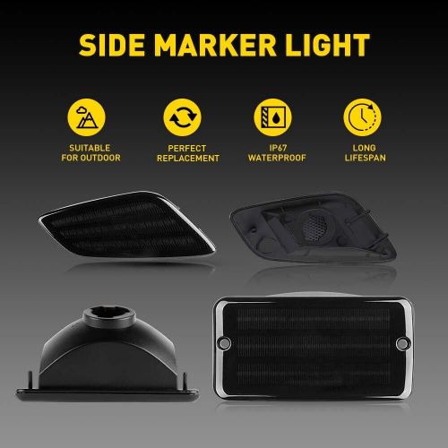For 1997-2006 Wrangler Jeep TJ Smoke Bumper Fender Signal Side Marker Lights New, US $26.99, image 9