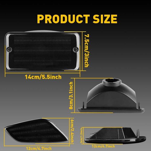 For 1997-2006 Wrangler Jeep TJ Smoke Bumper Fender Signal Side Marker Lights New, US $26.99, image 11