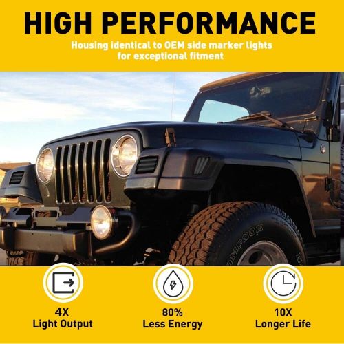 For 1997-2006 Wrangler Jeep TJ Smoke Bumper Fender Signal Side Marker Lights New, US $26.99, image 13