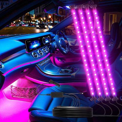For Toyota RAV4 72 LED Car Interior Atmosphere Strips RGB Neon Light Floor Decor, US $19.14, image 2