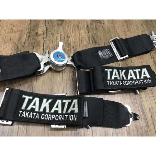 2 Set x TAKATA BLACK Universal 3' Inch 4 Point Racing Harness/Quick Release, US $189.90, image 2