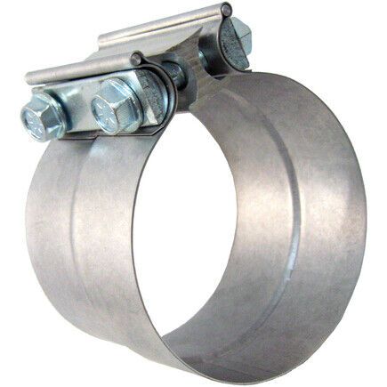 Tectran HL400 Exhaust Clamp 4 In., Aluminized/Steel, Lap Style, With 2 Bolts, US $39.85, image 3