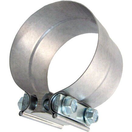 Tectran HL400 Exhaust Clamp 4 In., Aluminized/Steel, Lap Style, With 2 Bolts, US $39.85, image 5