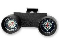 1967 67 shelby mustang pod with stewart warner 2 5/8 oil & amp green line gauges