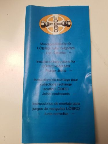 L:obro 6153157500026 cv boot kit porsche 92833292402 rear inner &amp; outer