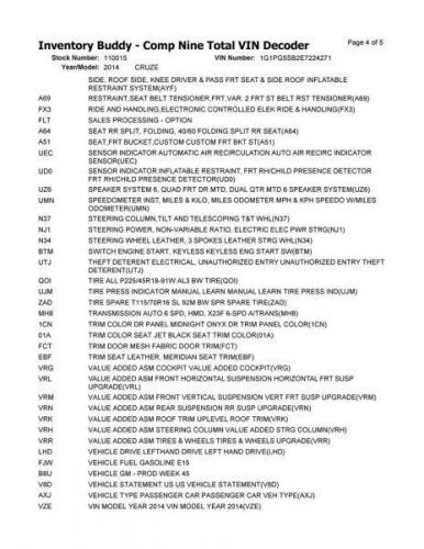 Temperature Control With Heated Seat KA1 Opt C68 Fits 11-15 CRUZE 10289668, US $70.00, image 5