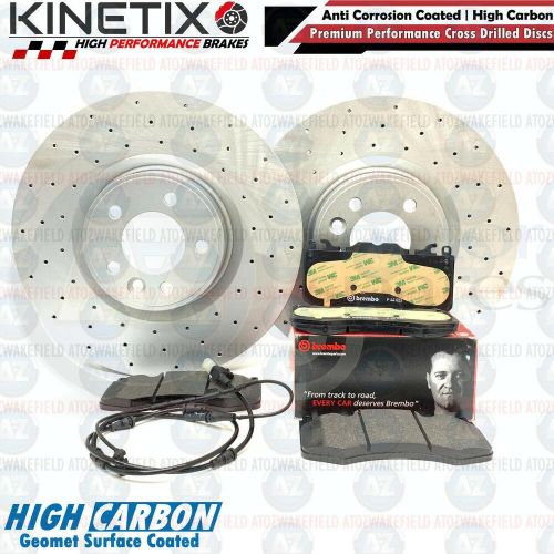 FOR LAND ROVER DEFENDER 2.0 D240 SD4 FRONT DRILLED BRAKE DISCS BREMBO PADS 380mm, US $, image 9