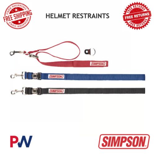Simpson Racing Helmet Restraints - Blue #36007BL, US $42.64, image 7