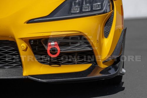 For 20-Up Toyota GR Supra CF Edition Carbon Fiber Front Bumper Splitter Canards, US $689.98, image 4