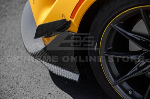 For 20-Up Toyota GR Supra CF Edition Carbon Fiber Front Bumper Splitter Canards, US $689.98, image 8