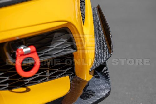 For 20-Up Toyota GR Supra CF Edition Carbon Fiber Front Bumper Splitter Canards, US $689.98, image 11