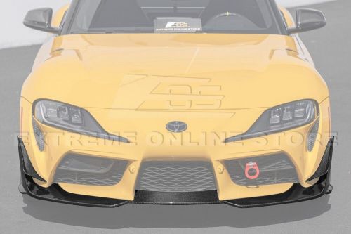 For 20-Up Toyota GR Supra CF Edition Carbon Fiber Front Bumper Splitter Canards, US $689.98, image 20