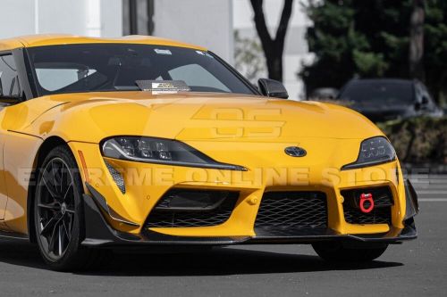 For 20-Up Toyota GR Supra CF Edition Carbon Fiber Front Bumper Splitter Canards, US $689.98, image 21