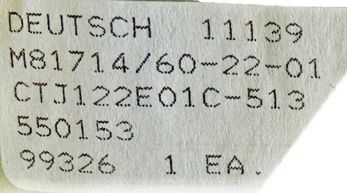 CTJ122E010-513 Terminal Junction Module M81714/60-22-01 New Surplus, US $42.50, image 2