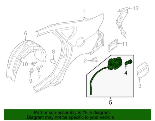 Genuine Ford Housing Fuel Tank Filler Pip DP5Z-5427936-A, US $61.10, image 7