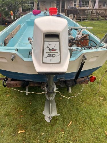 1967 JOHNSON FD21R 20HP COWLING SHROUD COVER HOOD 381492 OUTBOARD MOTOR, US $78.86, image 5