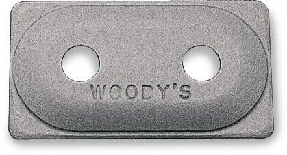 Woody's double digger aluminum support plates natural 5/16" 6-pack