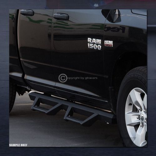 For 2009-2018 Dodge Ram Crew Cab Matte Blk Hoop Drop Step Side Nerf Bars Boards, US $273.00, image 4