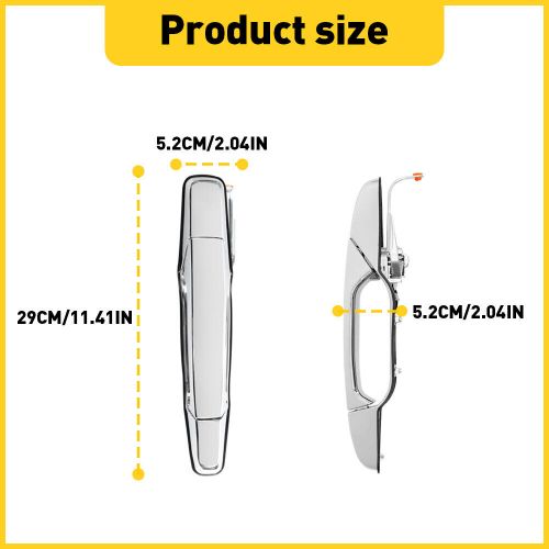 Chrome Door Handle Rear Passenger Right Side RH for 2007-2013 Chevy GMC Outsid E, US $7.99, image 12