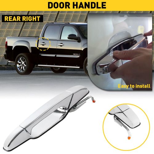 Chrome Door Handle Rear Passenger Right Side RH for 2007-2013 Chevy GMC Outsid E, US $7.99, image 17