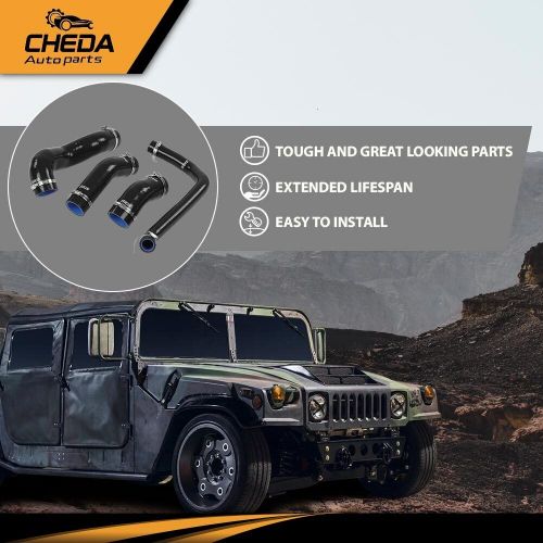 Black Radiator Hose Set Fit For Humvee 12339160/12339162/12339159/12340046, US $43.20, image 6