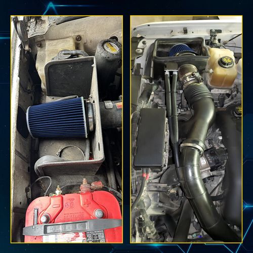 Car Air Intake Cone Filter Replacement Dry Air Filter Blue Short 6" Universal, US $23.99, image 5